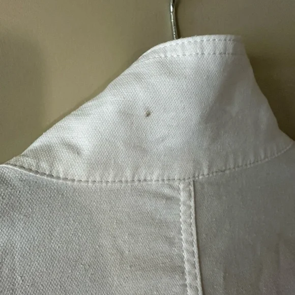 Eileen Fisher Stand Collar Jacket in White - Picture 10 of 10